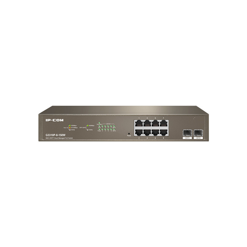 G3310P-8-150W SWITCH GESTIONADO L2 GIGABIT ETHERNET (10/100/1000) ENERGÍA SOBRE ETHERNET (POE) GRIS