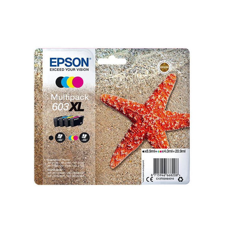 MULTIPACK INKJET EPSON ORIGINAL Nº603XL