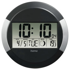 Reloj Digital LCD Retroiluminado con Alarma D-BLUE® Negro