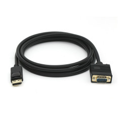 119338 ADAPTADOR DE CABLE DE VÍDEO 2 M VGA (D-SUB) DISPLAYPORT NEGRO