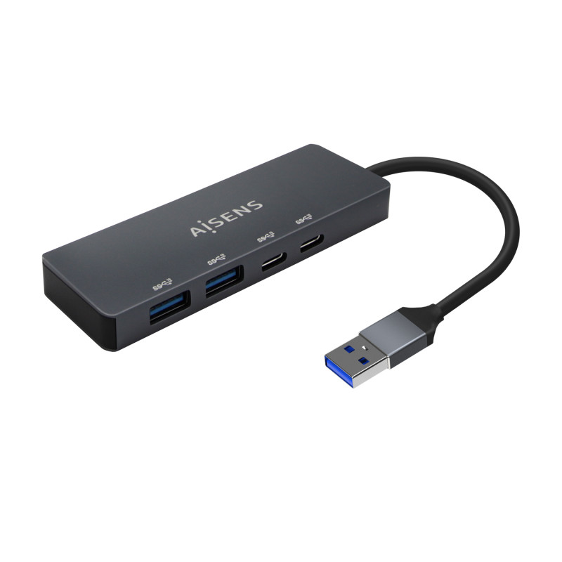 HUB USB3.2 GEN1 5G USB-A, USB-A/M-2XUSB-C/H-2XUSB-A/H, GRIS, 15CM