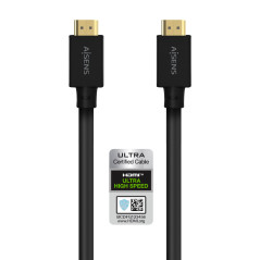 CABLE HDMI V2.1 ULTRA ALTA VELOCIDAD / HEC 8K@60HZ 48GBPS, A/M-A/M, NEGRO, 5.0M