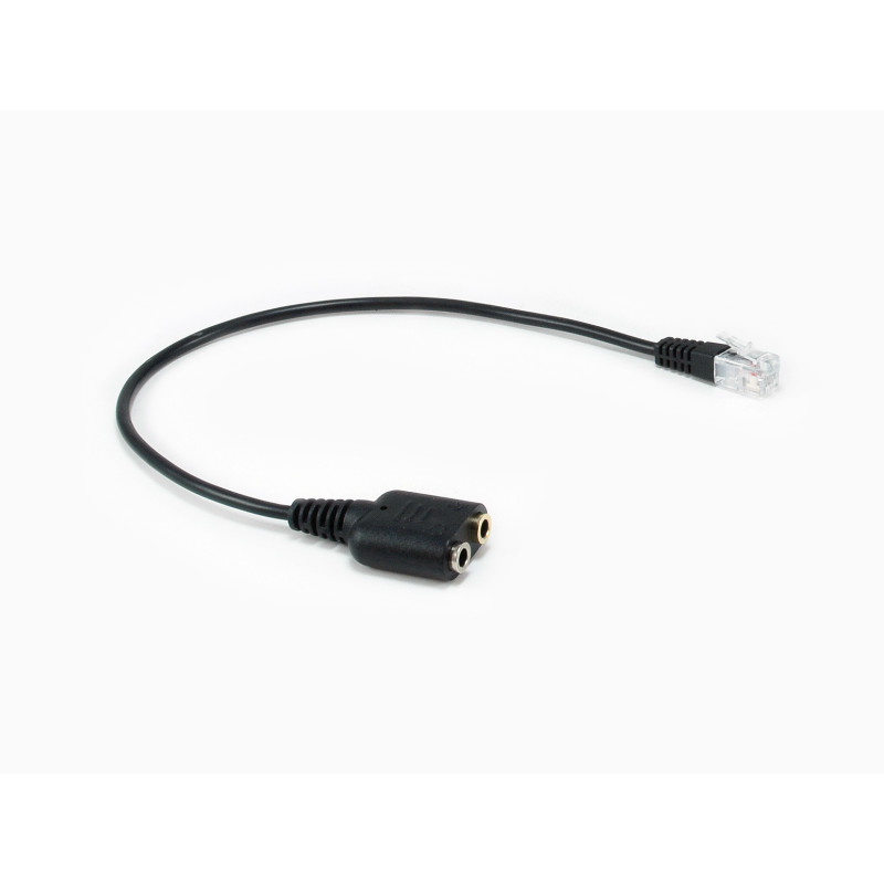 147944 CABLE DE AUDIO 0,25 M RJ-9 2 X 3.5MM NEGRO