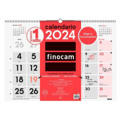 CALENDARIO DE PARED 2024 FINOCAM "NEUTRO: MIXTO XL" CASTELLANO