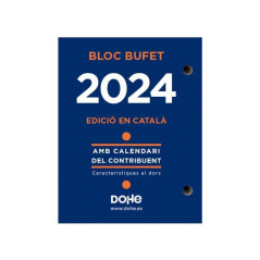 CALENDARIO 2024 DOHE "BLOQUE BUFETE" 8,5x11cm CATALÁN