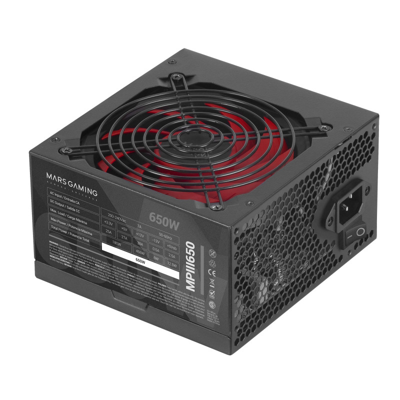 MPIII650 FUENTE ALIMENTACIÓN PC ATX 650W 5 AÑOS GARANTÍA TECNOLOGÍA SILENCIOSA AI-RPM 85% EFICIENCIA