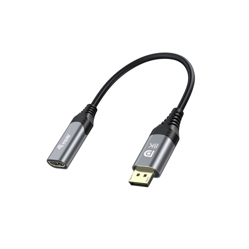 133446 ADAPTADOR DE CABLE DE VÍDEO 0,15 M DISPLAYPORT HDMI NEGRO, GRIS