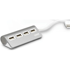 900120 HUB DE INTERFAZ USB 2.0 480 MBIT/S GRIS, BLANCO