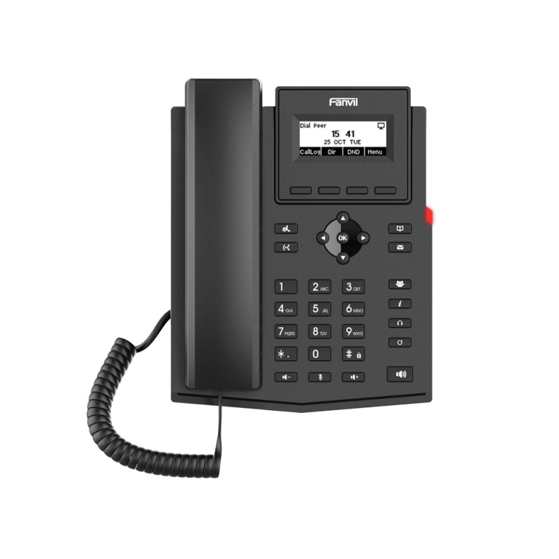 X301P TELÉFONO IP NEGRO 2 LÍNEAS LCD
