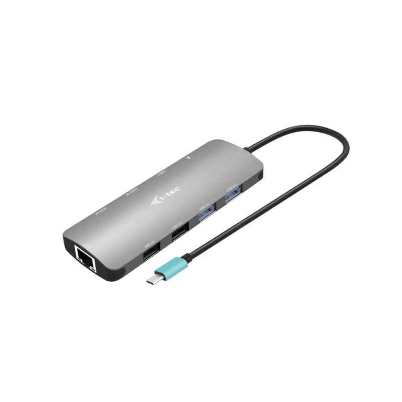 USB-C METAL NANO 2X DISPLAY DOCKING STATION + POWER DELIVERY 100 W