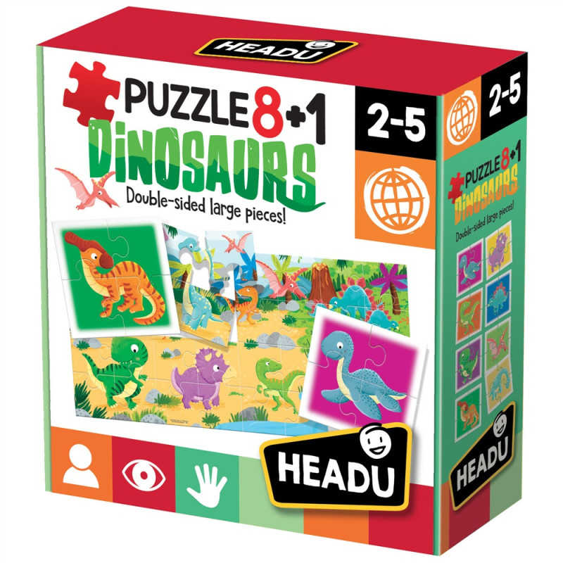 PUZZLE 8+1 DINOSAURS