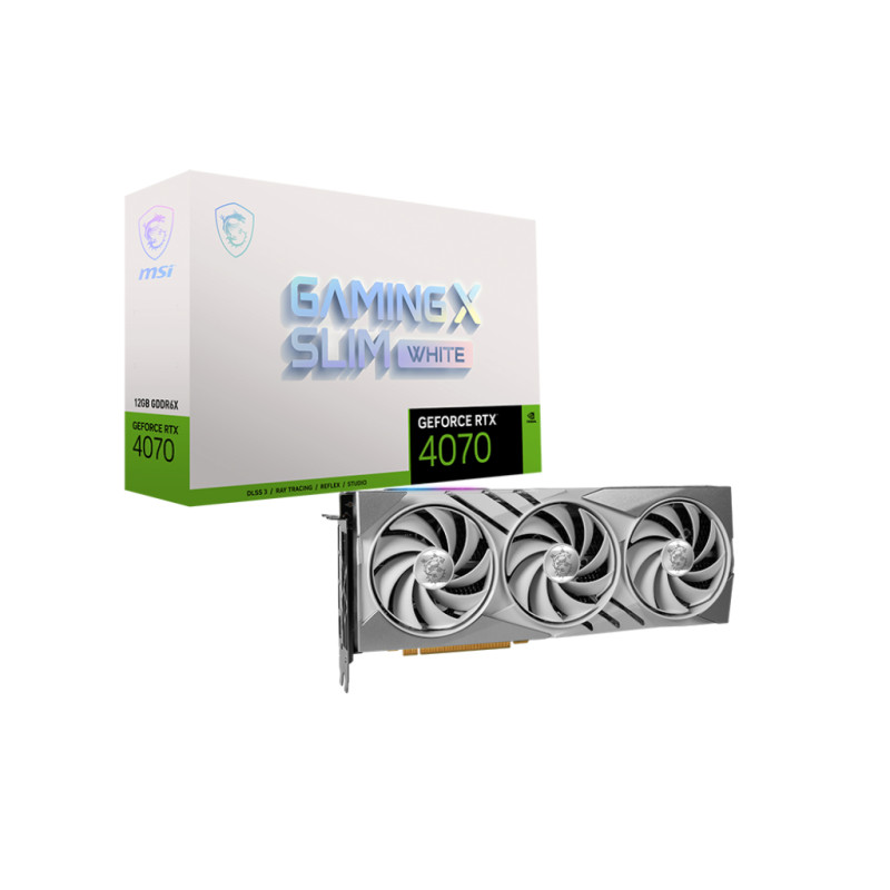 GEFORCE RTX 4070 GAMING X SLIM WHITE 12G NVIDIA 12 GB GDDR6X
