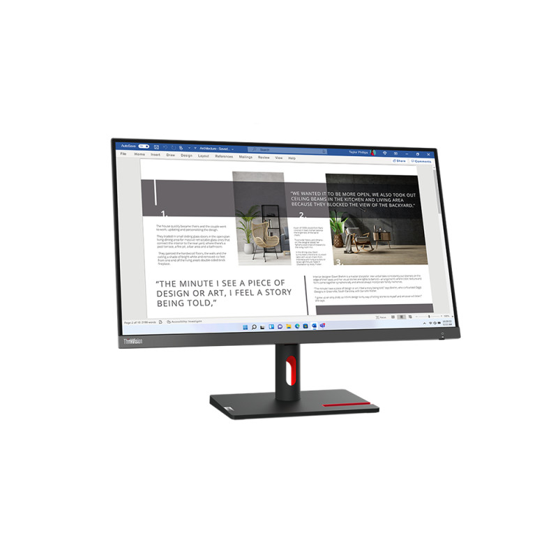 THINKVISION S27I-30 LED DISPLAY 68,6 CM (27\") 1920 X 1080 PIXELES FULL HD GRIS