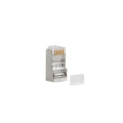 PLS-6000 CONECTOR RJ-45 ACERO INOXIDABLE, TRANSPARENTE