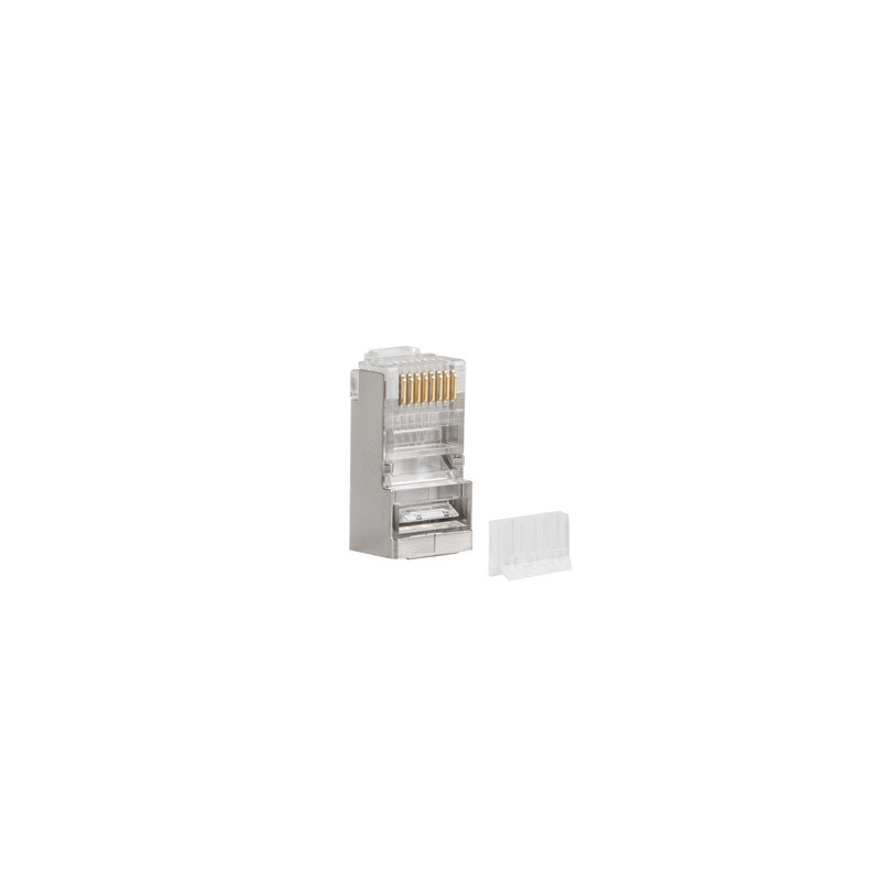 PLS-6000 CONECTOR RJ-45 ACERO INOXIDABLE, TRANSPARENTE