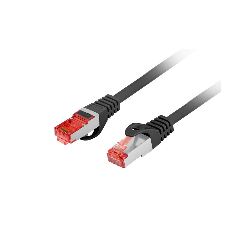 PCF6-10CU-0025-BK CABLE DE RED NEGRO 0,25 M CAT6 F/UTP (FTP)