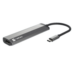 FOWLER SLIM ALÁMBRICO USB 3.2 GEN 1 (3.1 GEN 1) TYPE-C NEGRO, CROMO