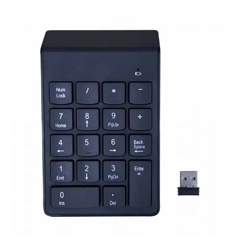 KPD-W-02 TECLADO NUMÉRICO PORTÁTIL/PC BLUETOOTH NEGRO