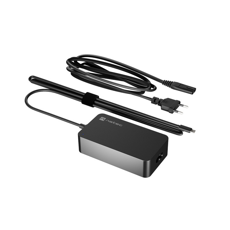 GRAYLING USB-C 45W ADAPTADOR E INVERSOR DE CORRIENTE UNIVERSAL NEGRO