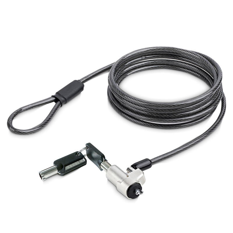 NBLWK-LAPTOP-LOCK CABLE ANTIRROBO NEGRO, PLATA 2 M