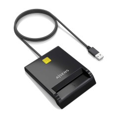 LECTOR DE TARJETA INTELIGENTE DNI USB-C, NEGRO