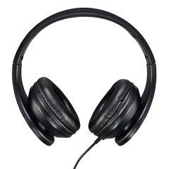 AHW115 AURICULARES ALÁMBRICO DIADEMA LLAMADAS/MÚSICA NEGRO