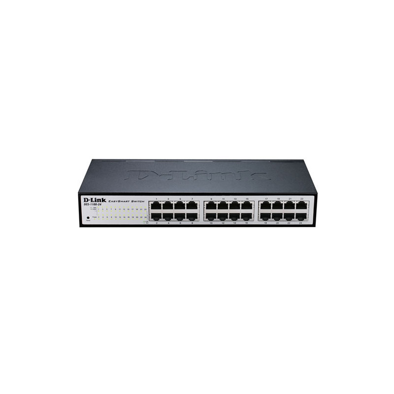 DGS-1100-24V2 GESTIONADO L2 GIGABIT ETHERNET (10/100/1000) 1U NEGRO, GRIS