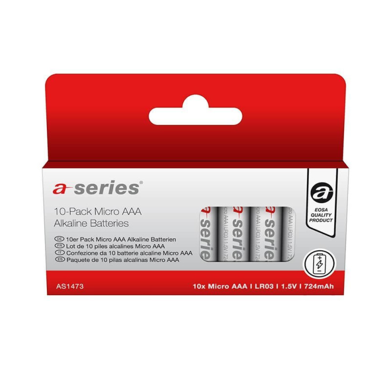 PACK 10 PILAS A-SERIES ALCALINA AAA LR03