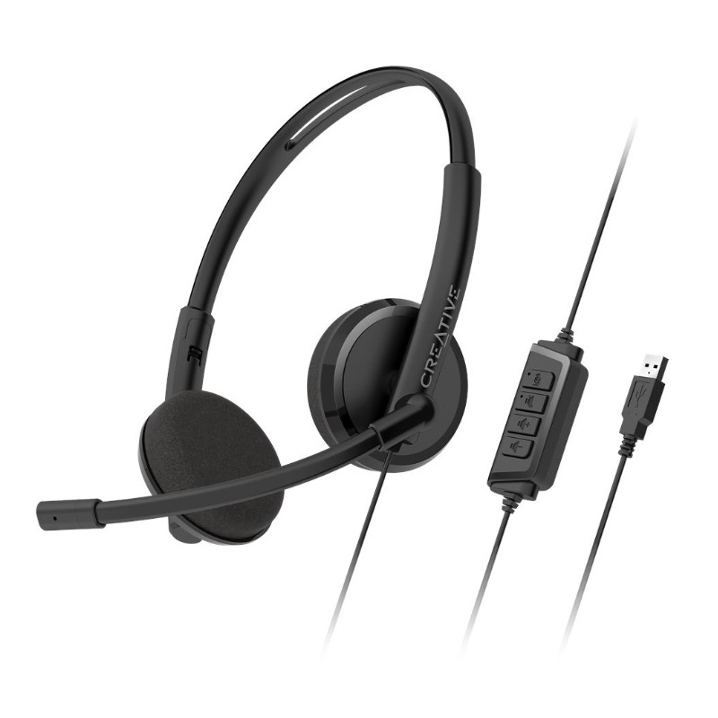 HS-220 AURICULARES ALÁMBRICO DIADEMA OFICINA/CENTRO DE LLAMADAS USB TIPO A NEGRO