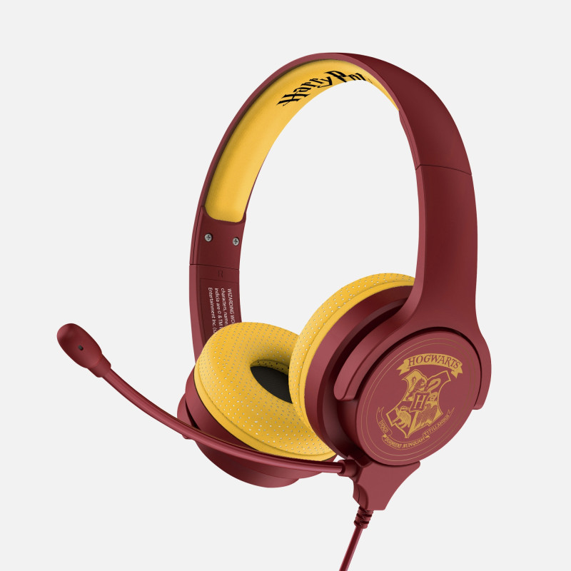 HARRY POTTER HOGWARTS CREST AURICULARES ALÁMBRICO DIADEMA JUEGO BORGOÑA, AMARILLO