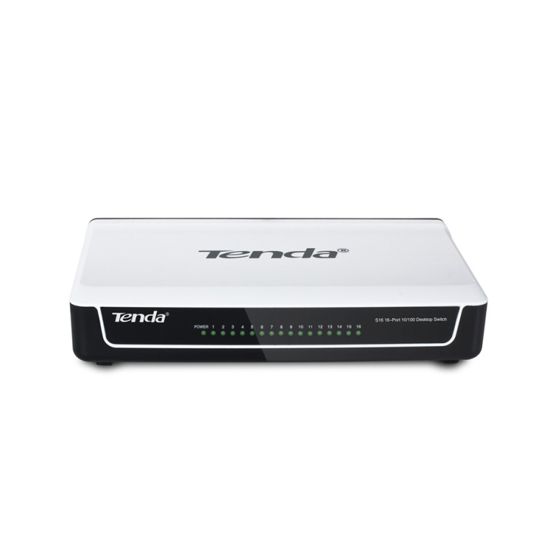 S16 SWITCH NO ADMINISTRADO FAST ETHERNET (10/100) NEGRO, BLANCO