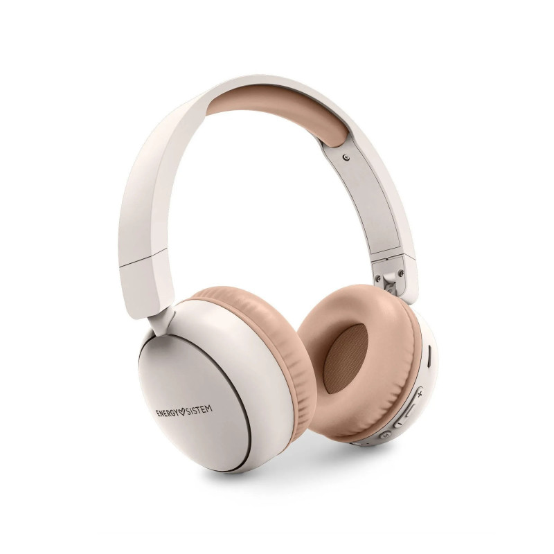 RADIO COLOR AURICULARES INALÁMBRICO DIADEMA LLAMADAS/MÚSICA USB TIPO C BLUETOOTH BEIGE