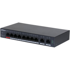 DH-CS4010-8ET-110 SWITCH GESTIONADO L2 FAST ETHERNET (10/100) ENERGÍA SOBRE ETHERNET (POE) NEGRO