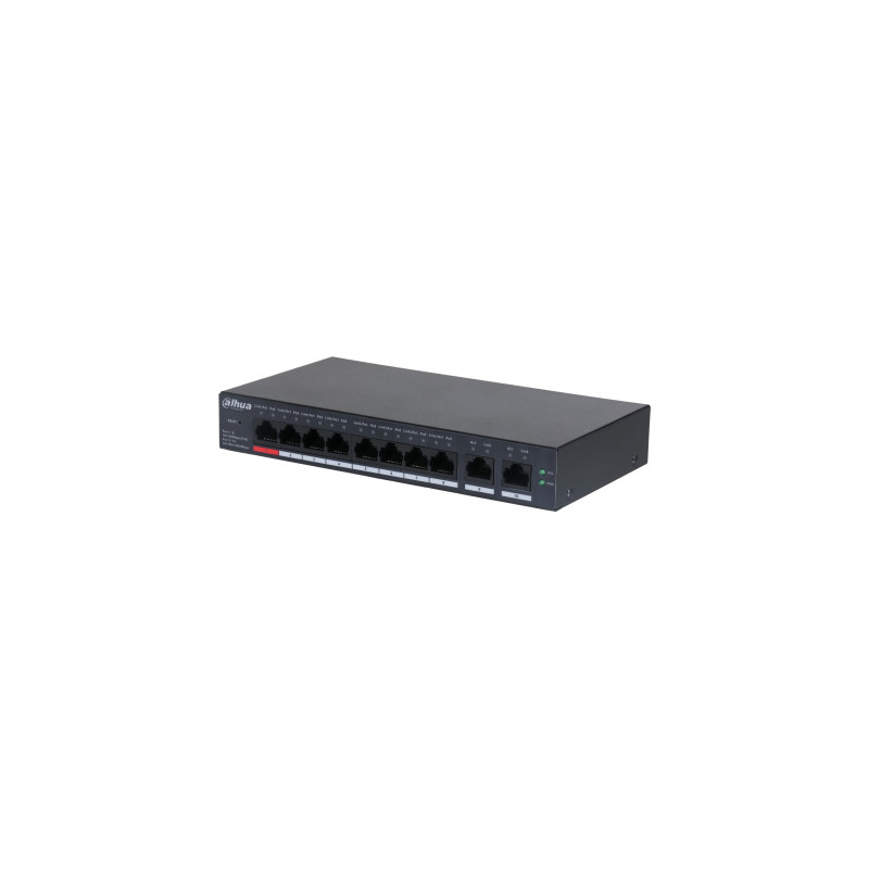 DH-CS4010-8ET-110 SWITCH GESTIONADO L2 FAST ETHERNET (10/100) ENERGÍA SOBRE ETHERNET (POE) NEGRO