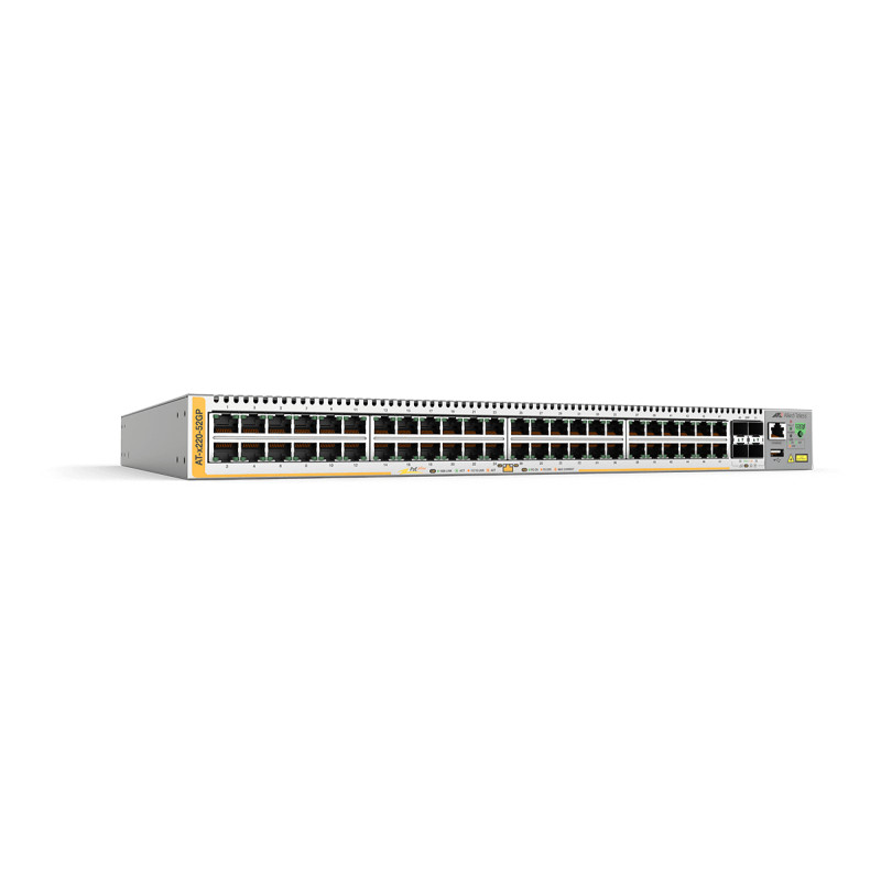 AT-X220-52GP-50 GESTIONADO L3 GIGABIT ETHERNET (10/100/1000) ENERGÍA SOBRE ETHERNET (POE) 1U GRIS