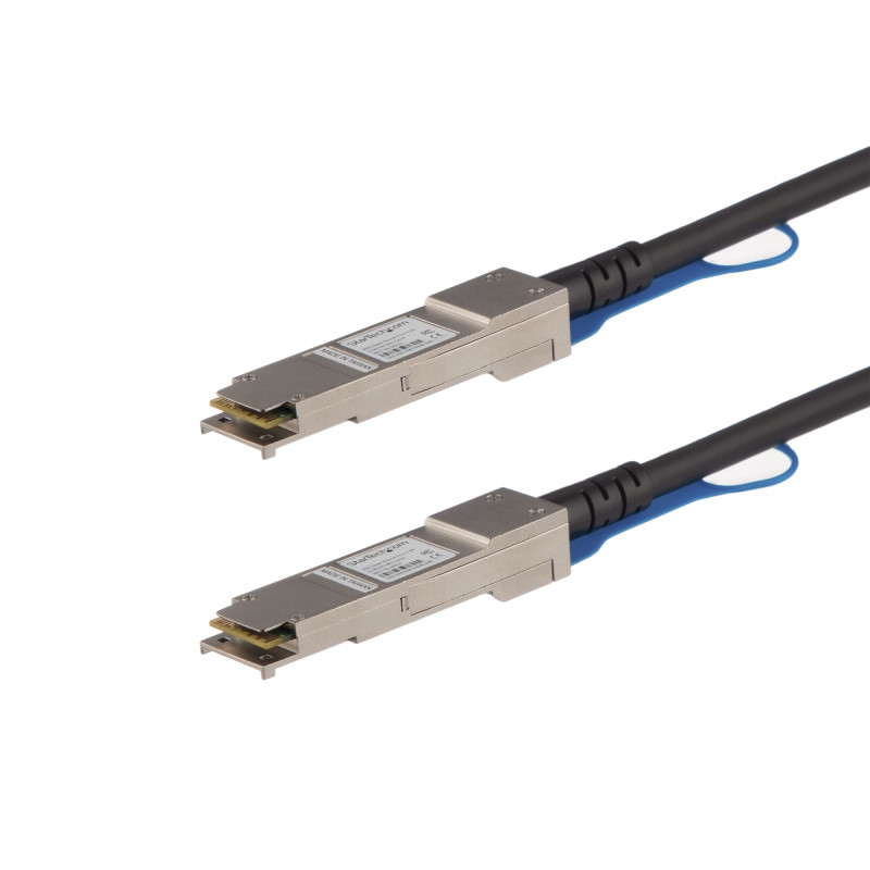 CABLE DE 1M TWINAX DIRECT ATTACH QSFP+ A QSFP+ 40G COMPATIBLE CON MSA SIN CODIFICAR- DAC DE COBRE QSFP+ DE 40 GBE - DAC 