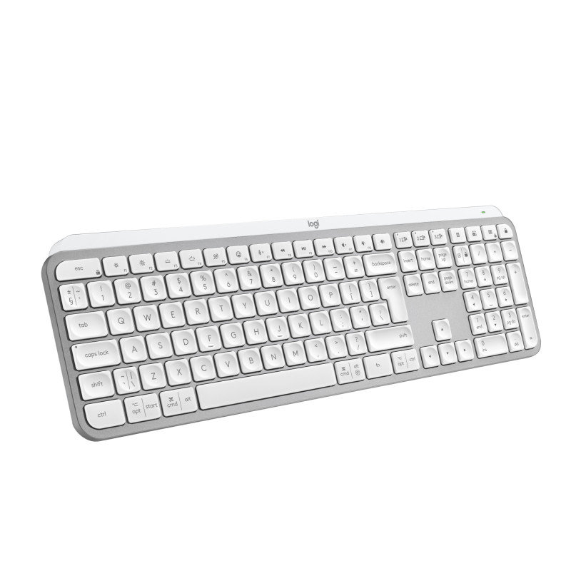 MX KEYS S TECLADO RF WIRELESS + BLUETOOTH QWERTY ESPAÑOL ALUMINIO, BLANCO