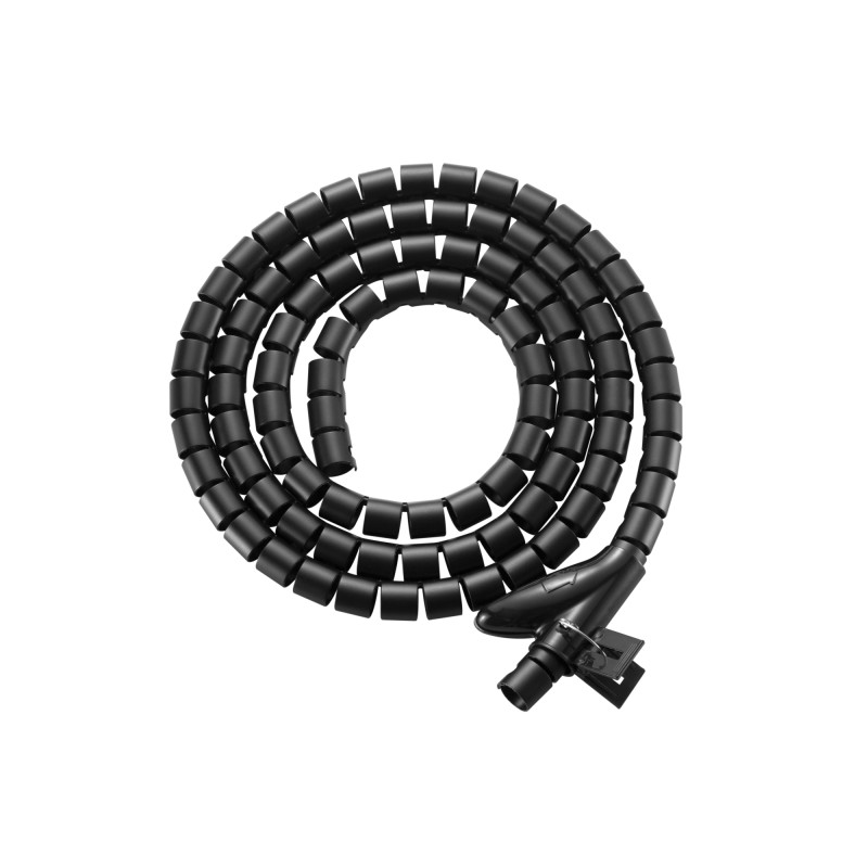 650868 ORGANIZADOR DE CABLES ESCRITORIO PASACABLES NEGRO