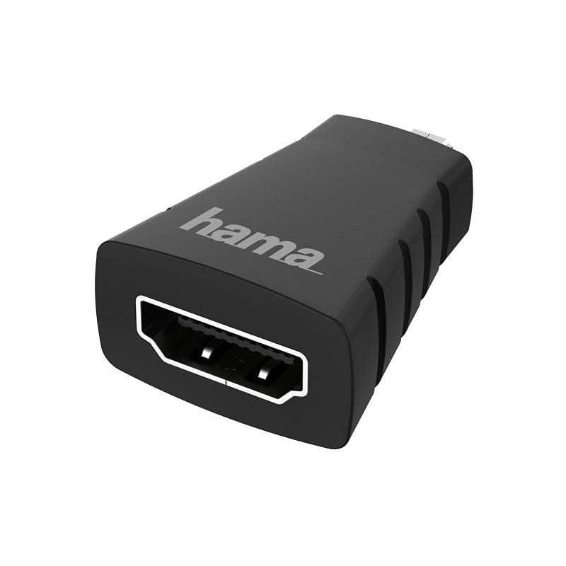 Adaptador  Hama 00200718, De conector USB-C a conector HDMI, 1.5 m, Negro