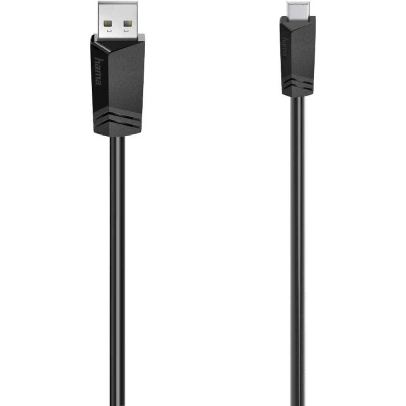 CABLE HAMA USB 2.0 A MINI USB 0,25 M