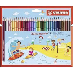 ESTUCHE 36 LÁPICES DE COLORES STABILO AQUACOLOR