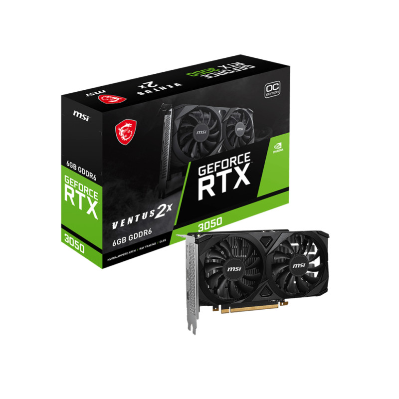 GEFORCE RTX 3050 VENTUS 2X 6G OC NVIDIA 6 GB GDDR6