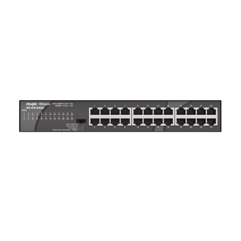 RG-ES124GD SWITCH NO ADMINISTRADO GIGABIT ETHERNET (10/100/1000) NEGRO