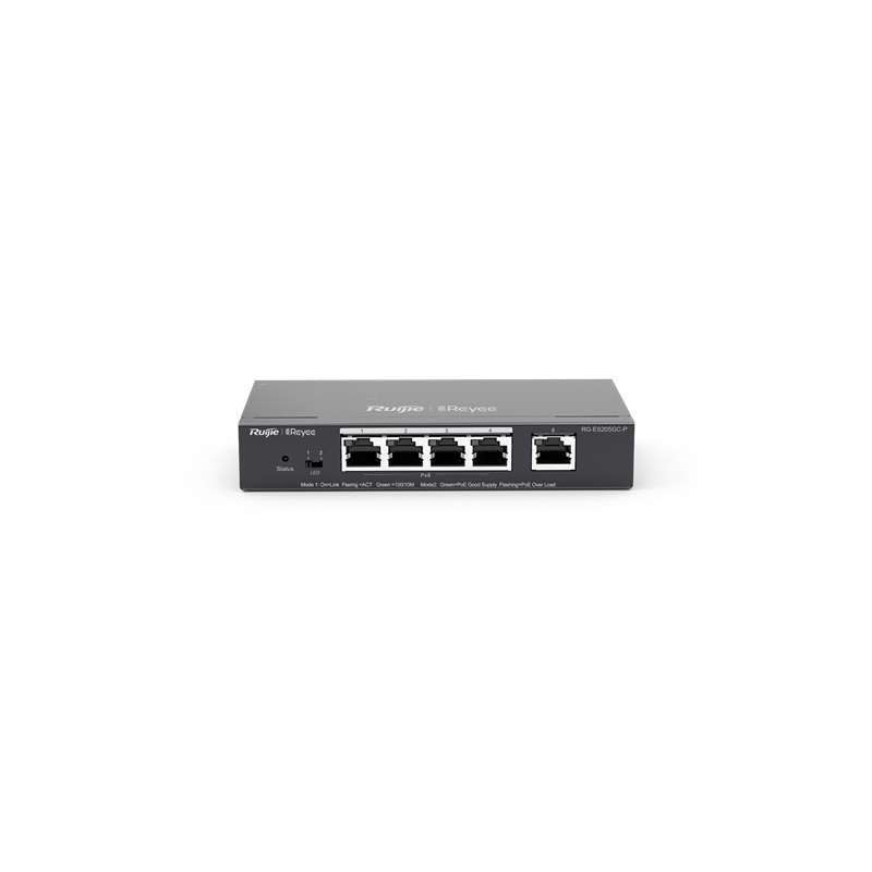 RG-ES205GC-P SWITCH GESTIONADO L2 GIGABIT ETHERNET (10/100/1000) ENERGÍA SOBRE ETHERNET (POE)