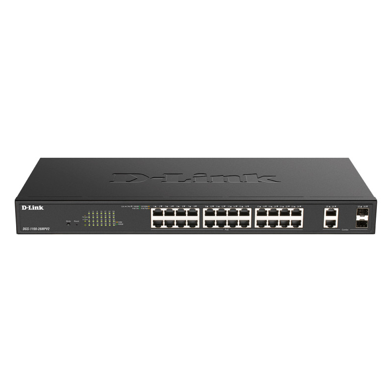 DGS-1100-26MPV2/E SWITCH GESTIONADO L2 GIGABIT ETHERNET (10/100/1000) ENERGÍA SOBRE ETHERNET (POE) N