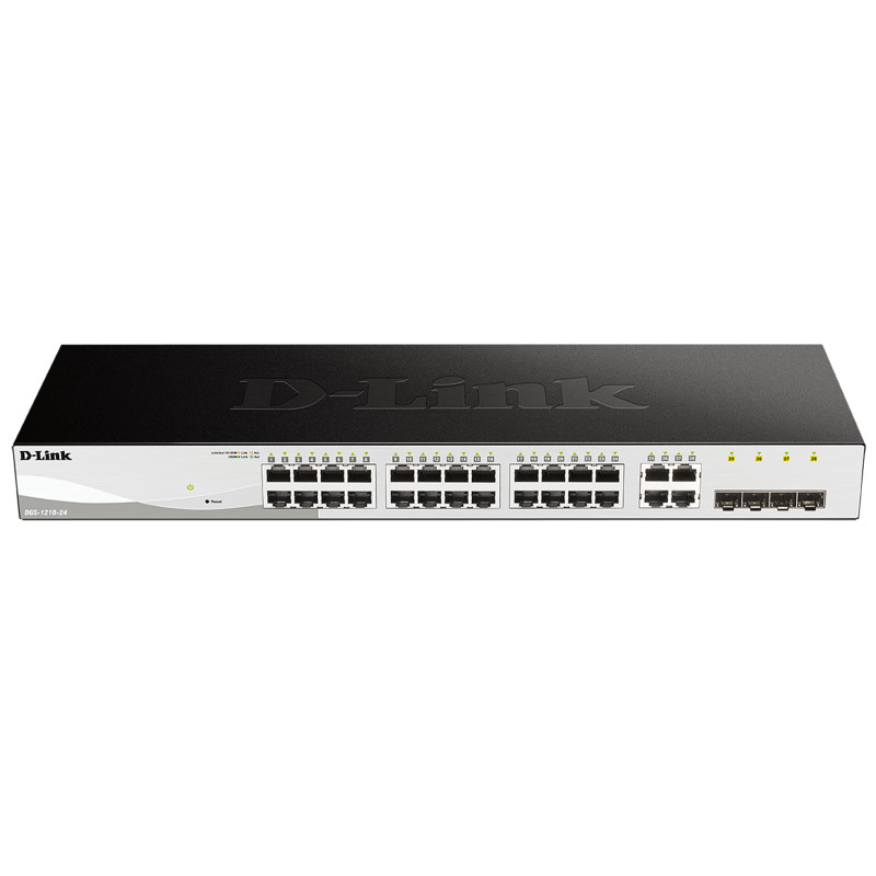 DGS-1210-24 GESTIONADO L2 GIGABIT ETHERNET (10/100/1000) 1U NEGRO