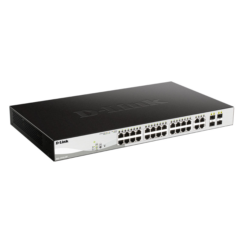 DGS-1210-24P GESTIONADO L2 GIGABIT ETHERNET (10/100/1000) ENERGÍA SOBRE ETHERNET (POE) NEGRO