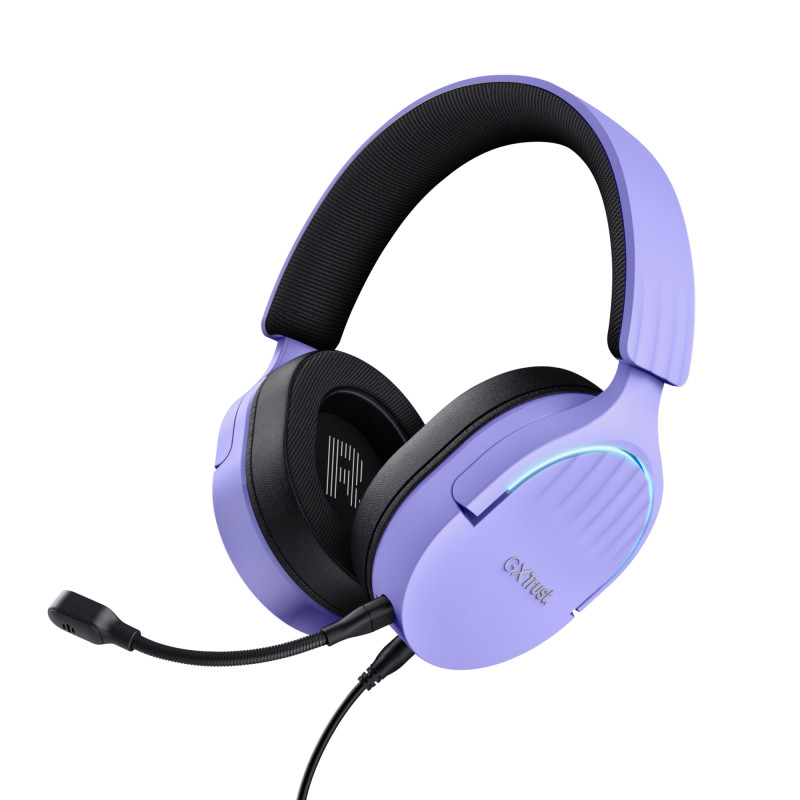 GXT 490P FAYZO AURICULARES ALÁMBRICO DIADEMA JUEGO USB TIPO A NEGRO, PÚRPURA