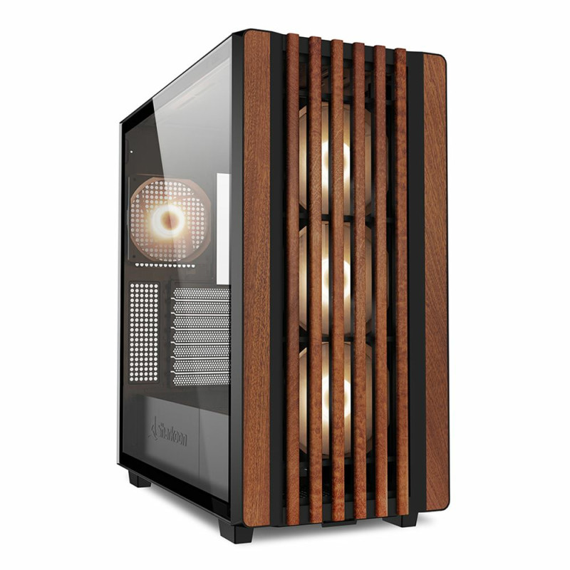 REBEL C70G RGB FULL TOWER NEGRO, MADERA