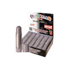 CAJA 12 TÉMPERAS PLAYCOLOR SÓLIDAS 10gr METALLIC